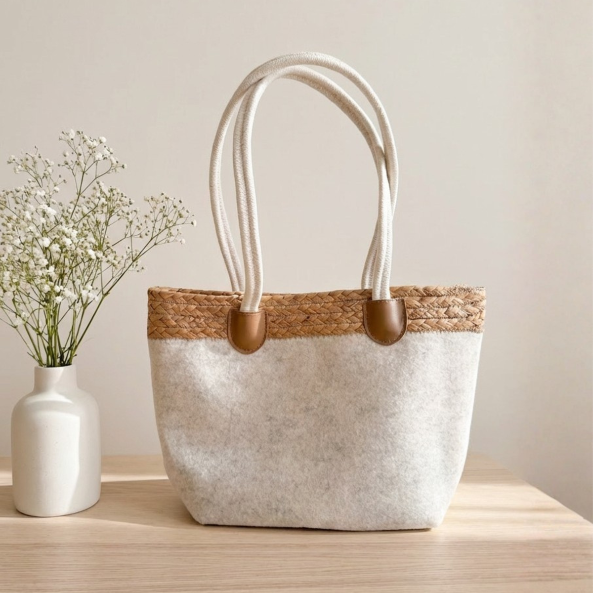 Filztasche mit Bund