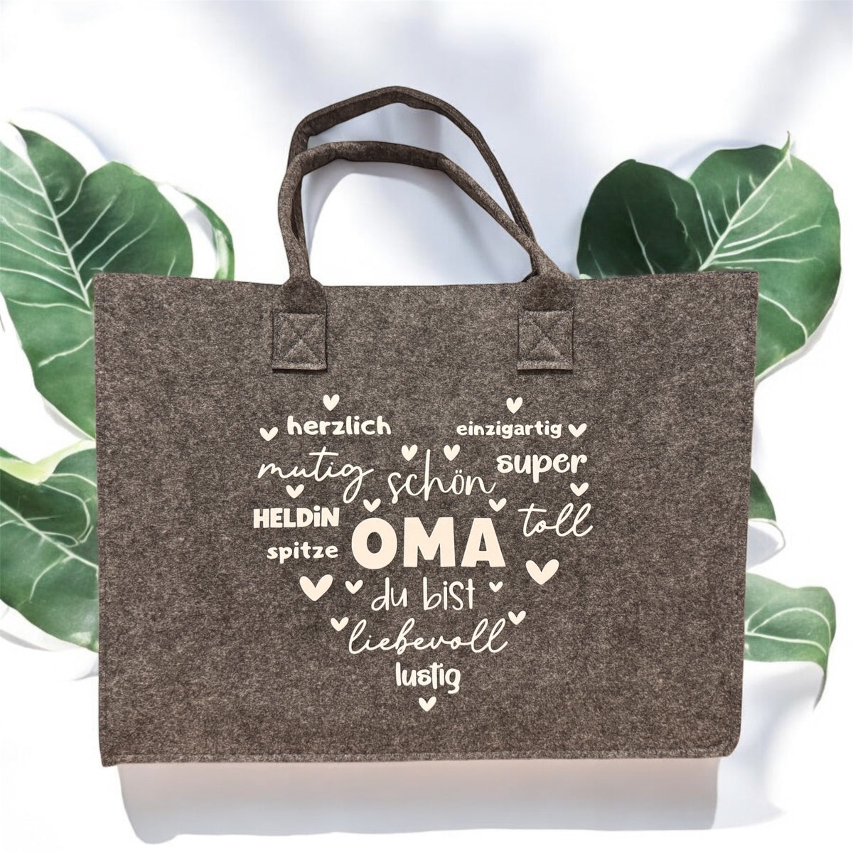 Filztasche Oma Herz