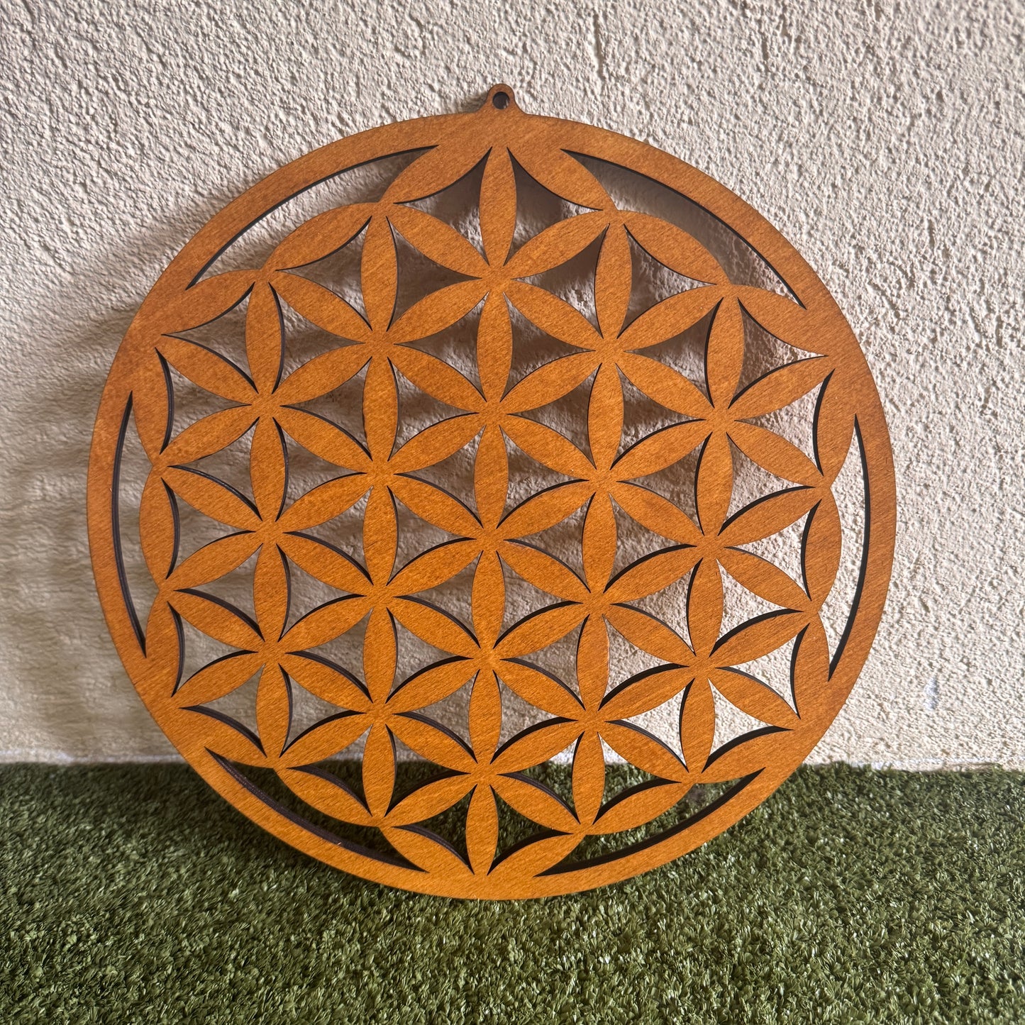 Blume des Lebens aus Buchenholz