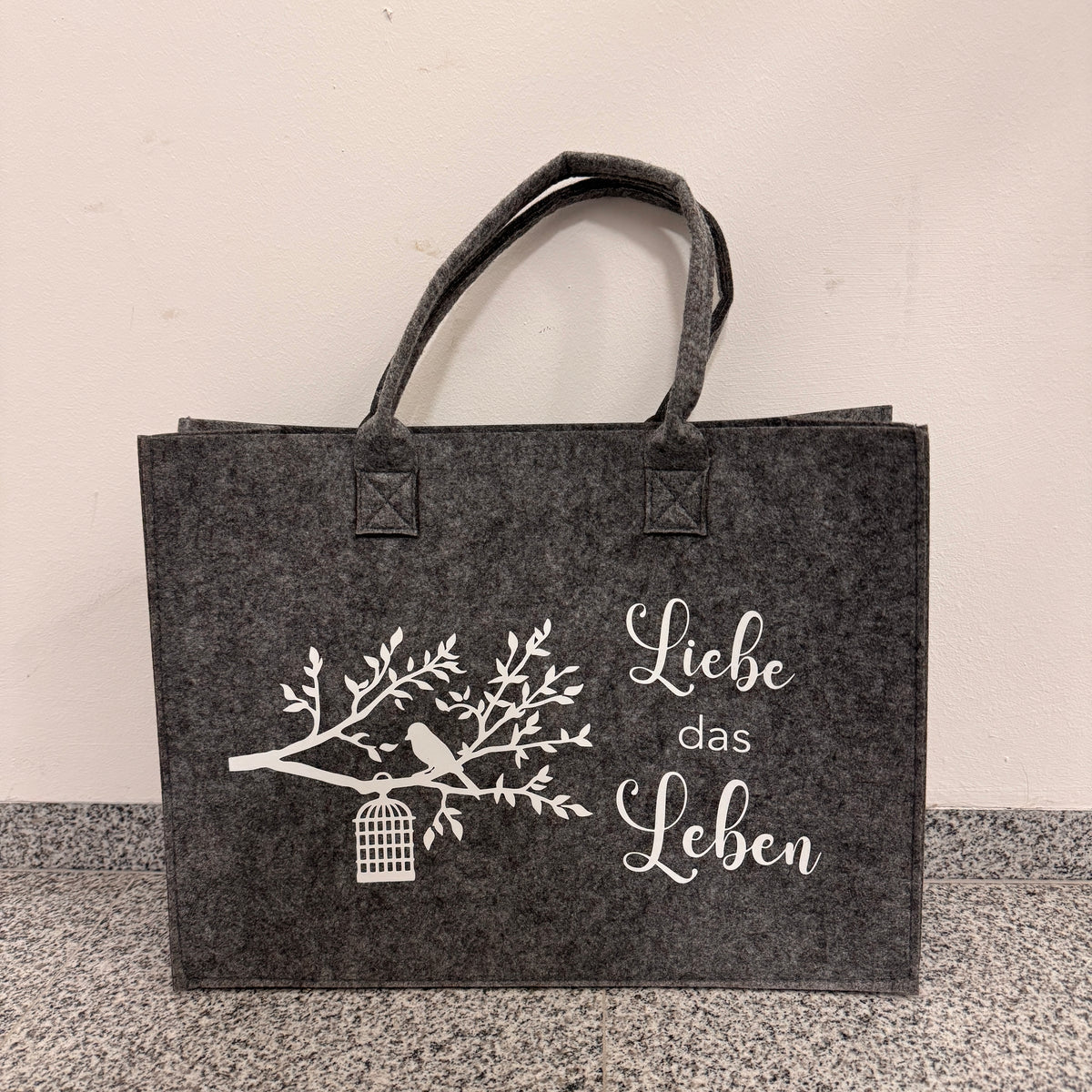 Filztasche - Liebe das Leben