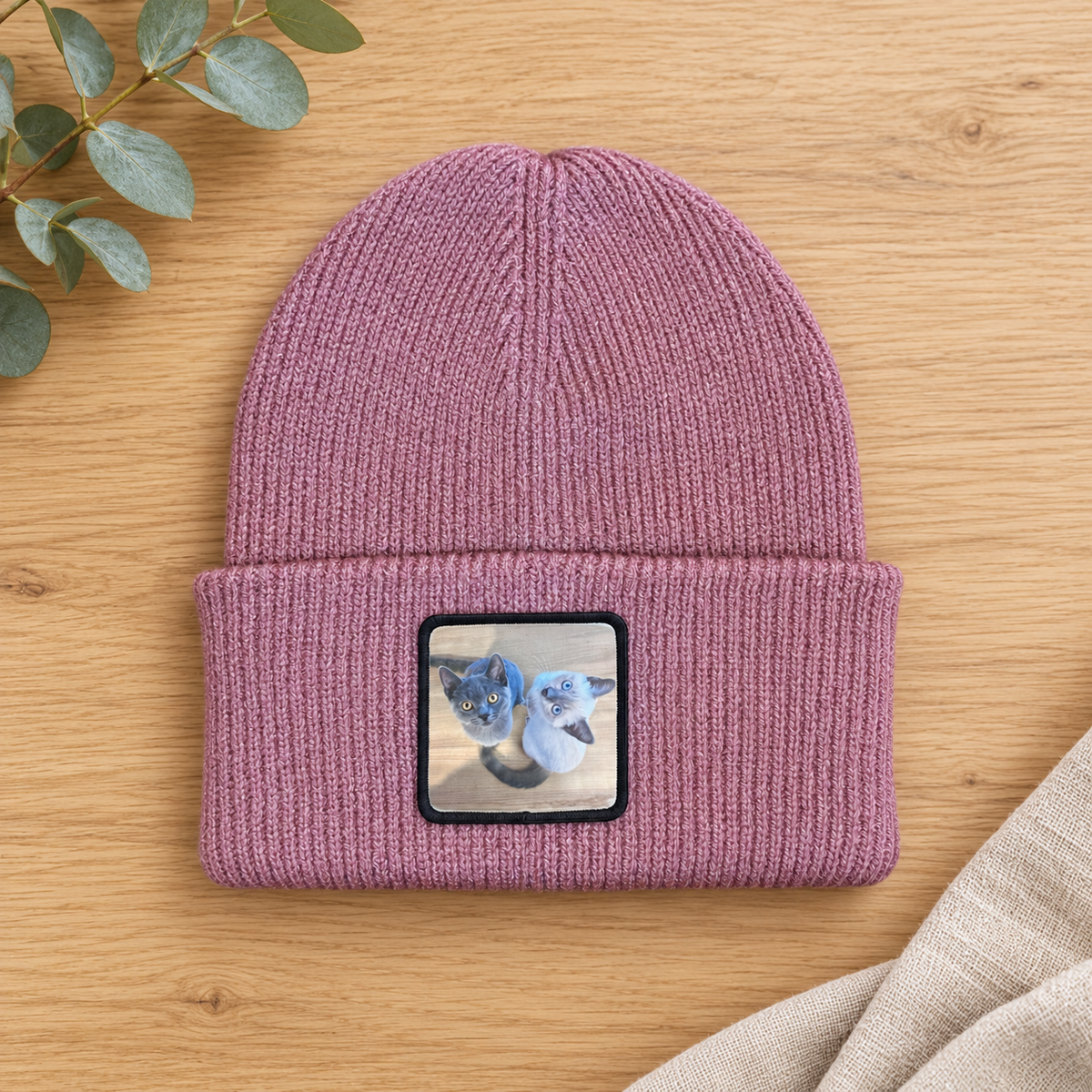 Personalisierte Mütze mit Foto | Individuelle Beanie gestalten