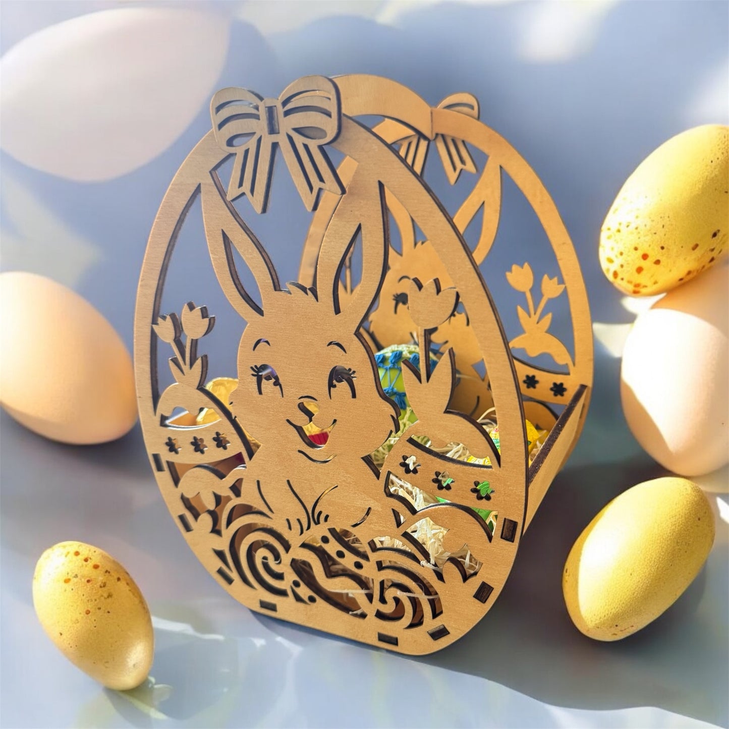 Osternest aus Holz