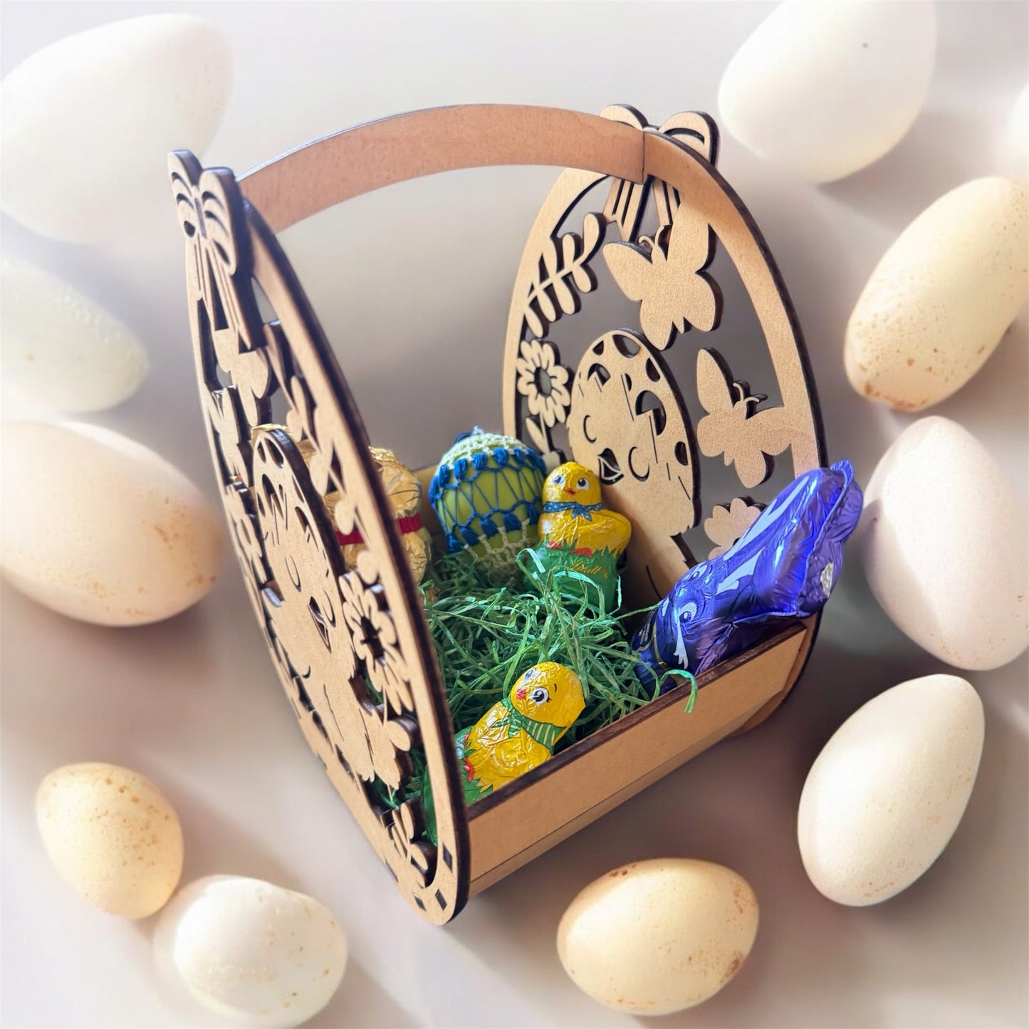 Osternest aus Holz