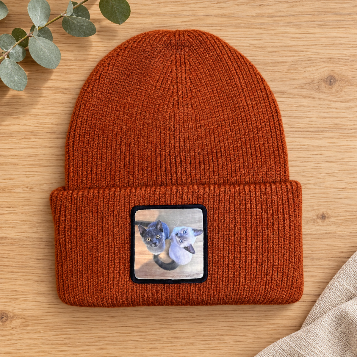Personalisierte Mütze mit Foto | Individuelle Beanie gestalten