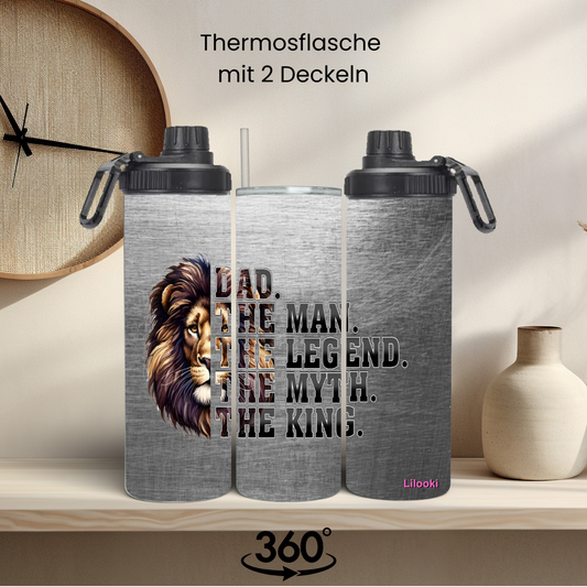 Tumbler / Thermosflasche mit Schraubverschluss - Dad, Papa