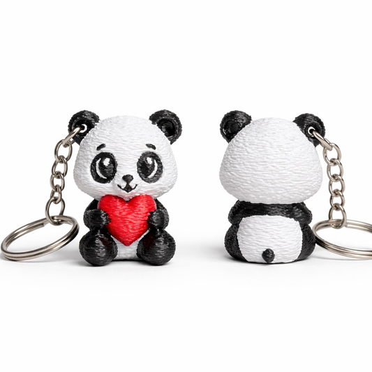 Panda Schlüsselanhänger – 3D-gedruckt