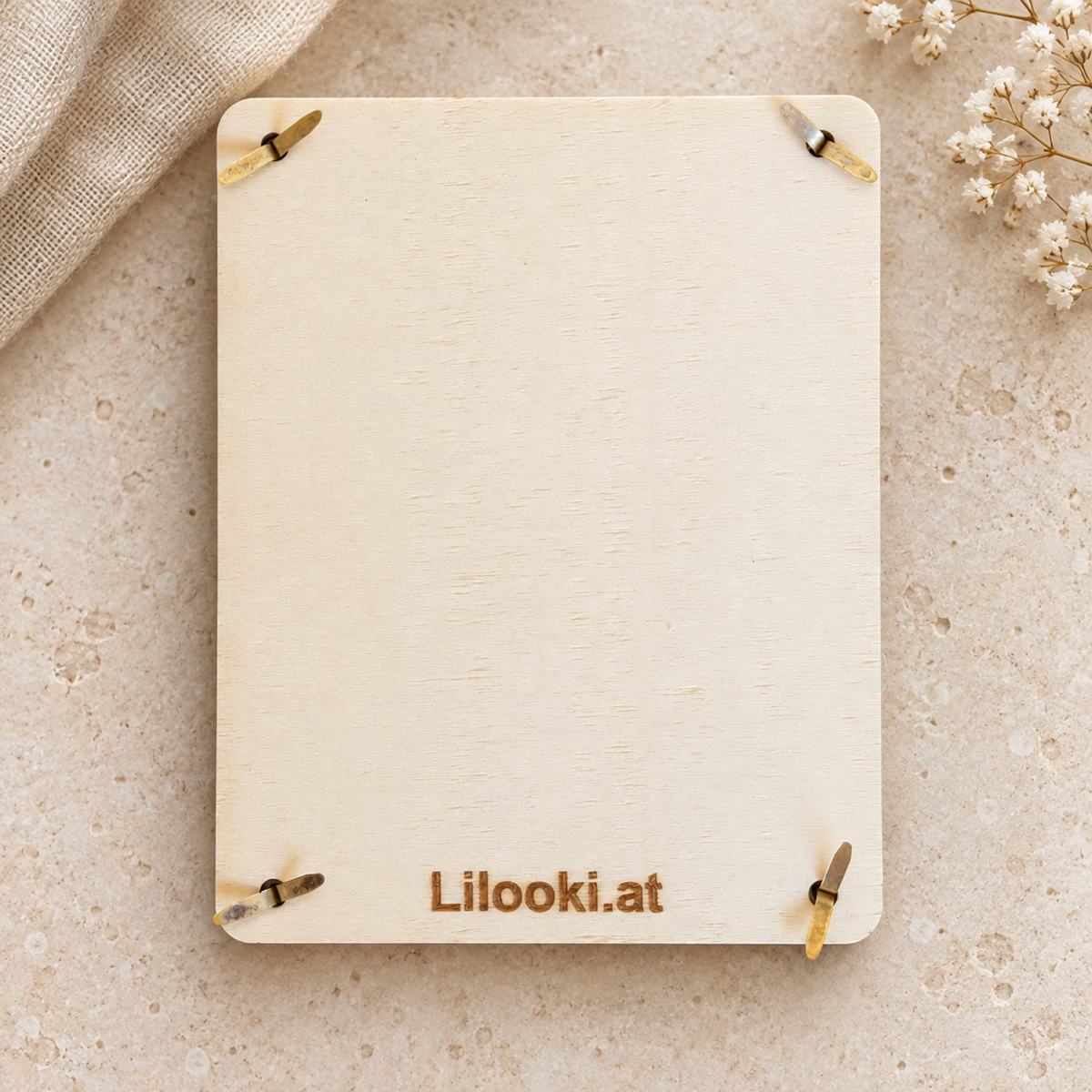 Holz-Geschenkkarte „Hochzeit"
