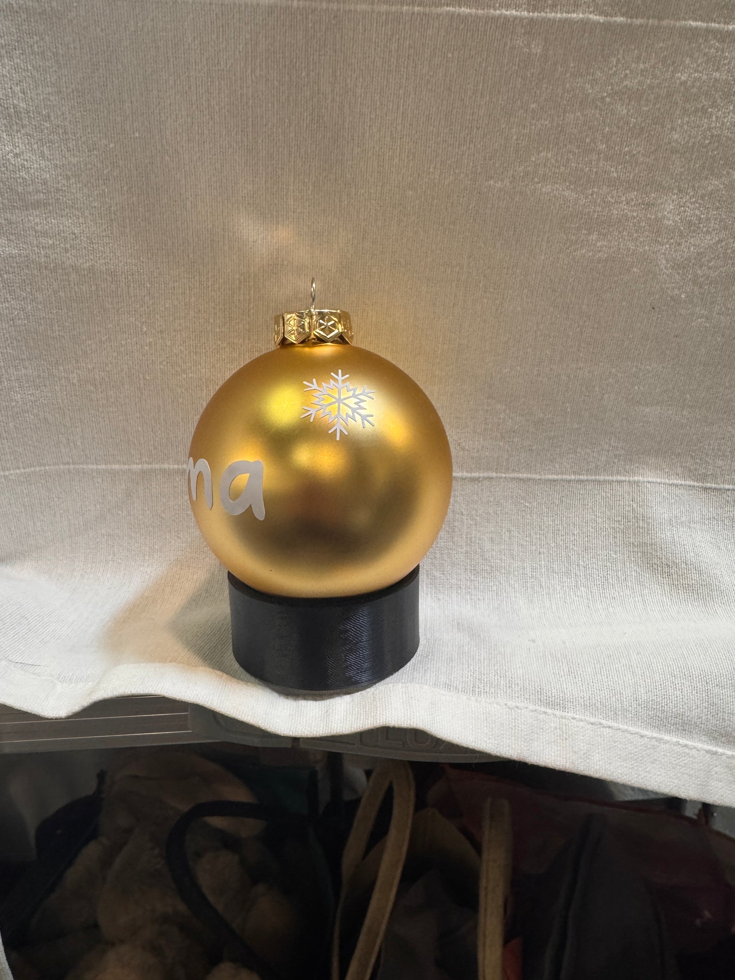 Personalisierte Glas-Weihnachtskugel