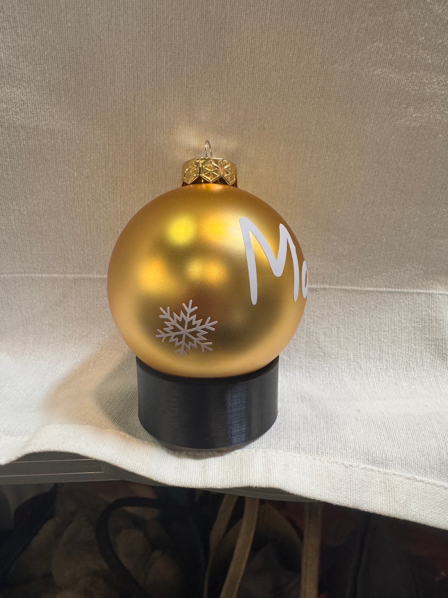 Personalisierte Glas-Weihnachtskugel