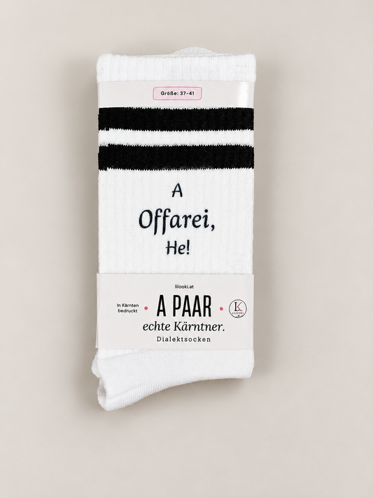 A Offarei, He! Kärntner Dialektsocken – A PAAR echte Kärntner